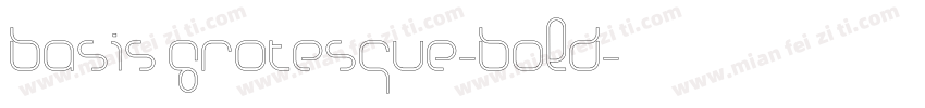 basis grotesque-bold字体转换